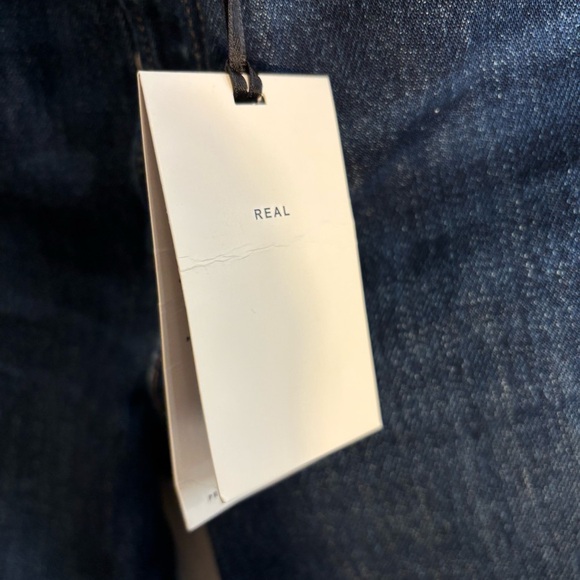 ZARA Sz 2 The High Rise Straight Samurai Selvedge Distressed Button Fly NEW - Picture 5 of 14